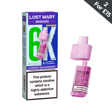 Blueberry Sour Raspberry - Lost Mary BM6000 POD - 20MG